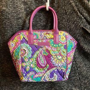 Vera Bradley Trimmed Satchel Heather Bag NWT tote